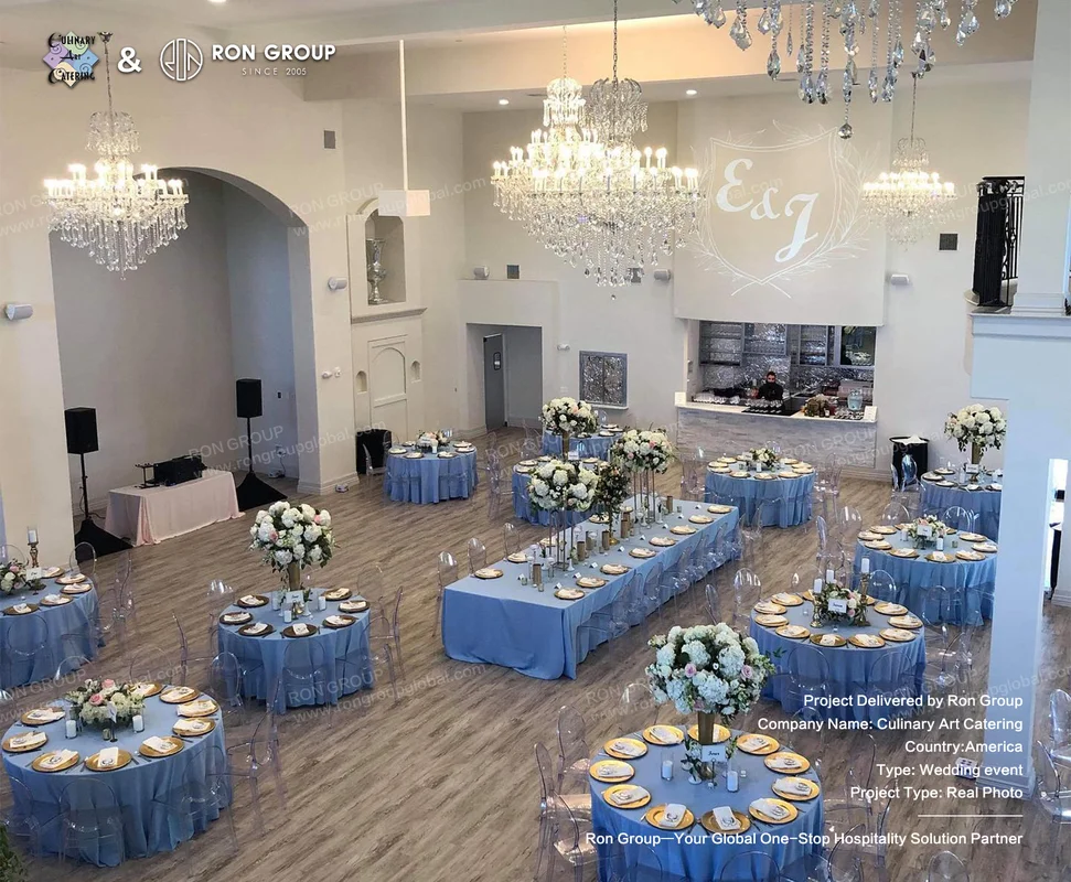 Culinary Art Catering elegant wedding reception hall