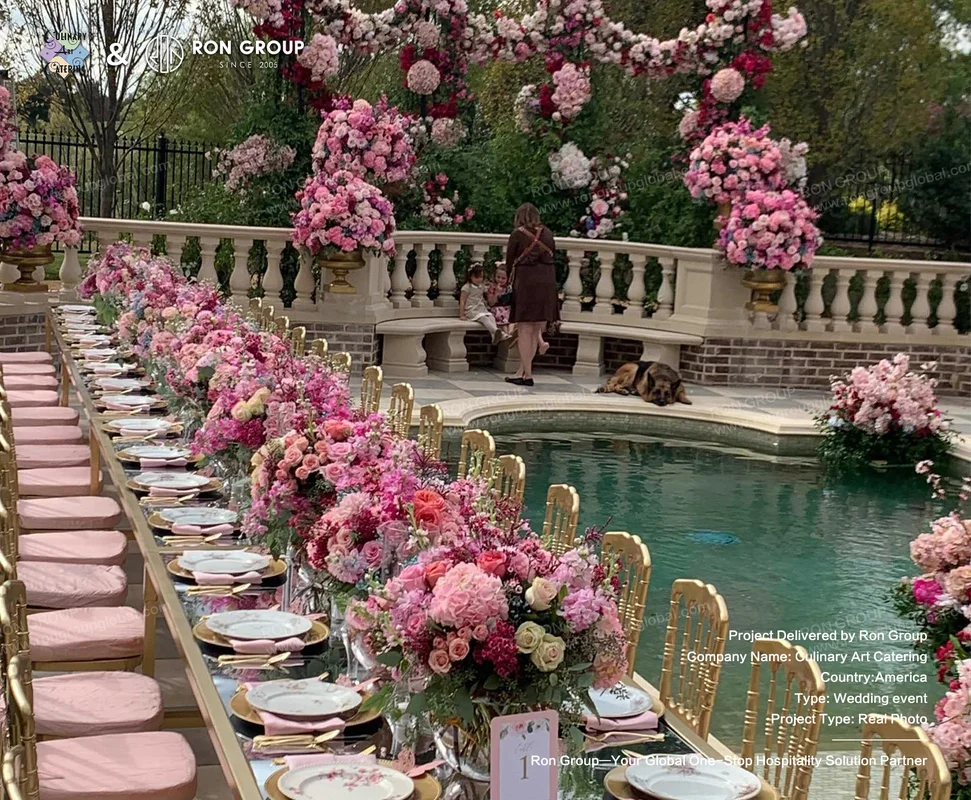 Culinary Art Catering outdoor wedding reception setup