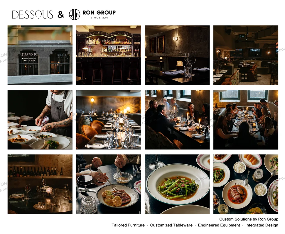 DESSOUS restaurant and bar project overview