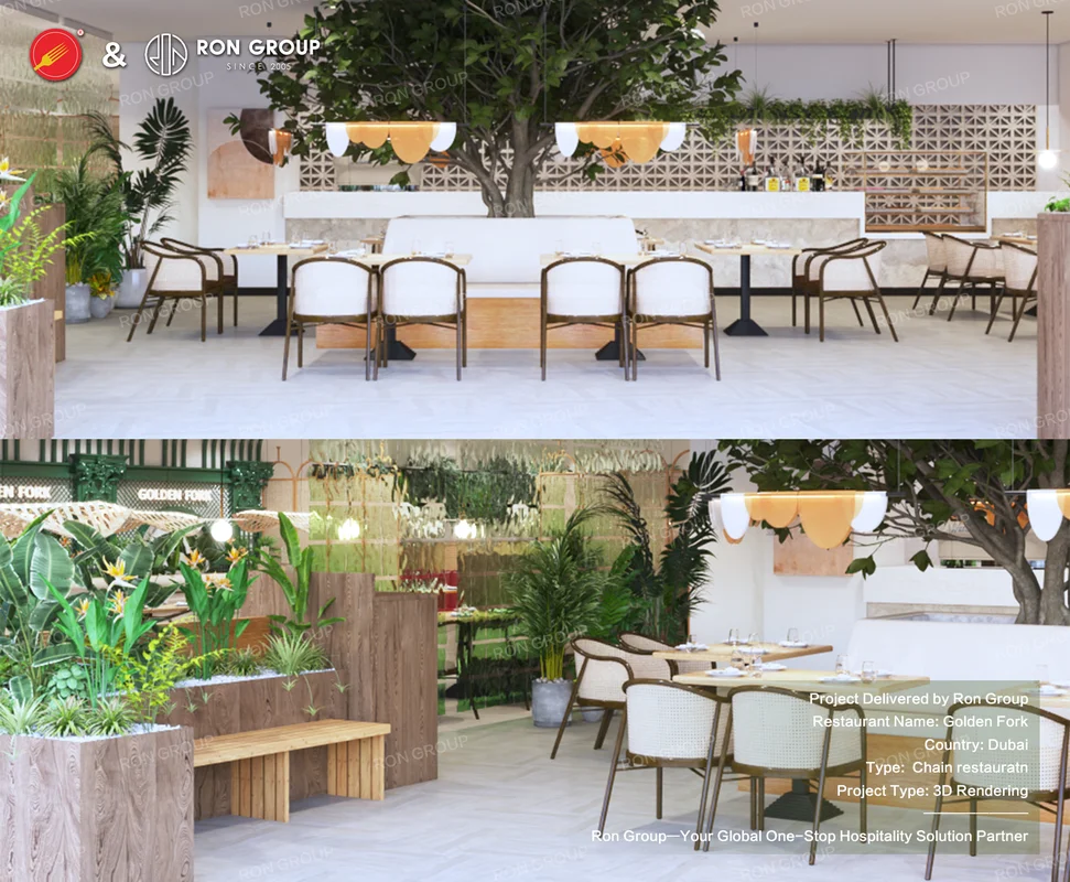 Golden Fork venue overview collage