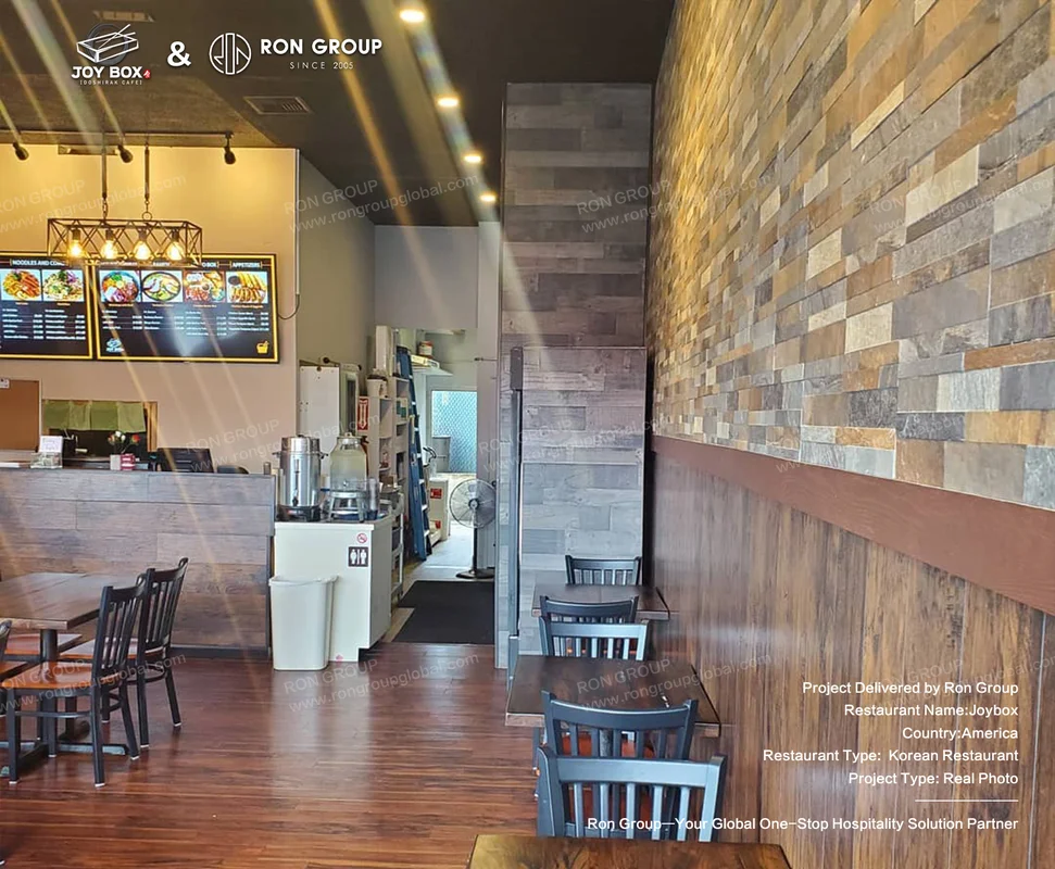 Joybox Korean restaurant dining space