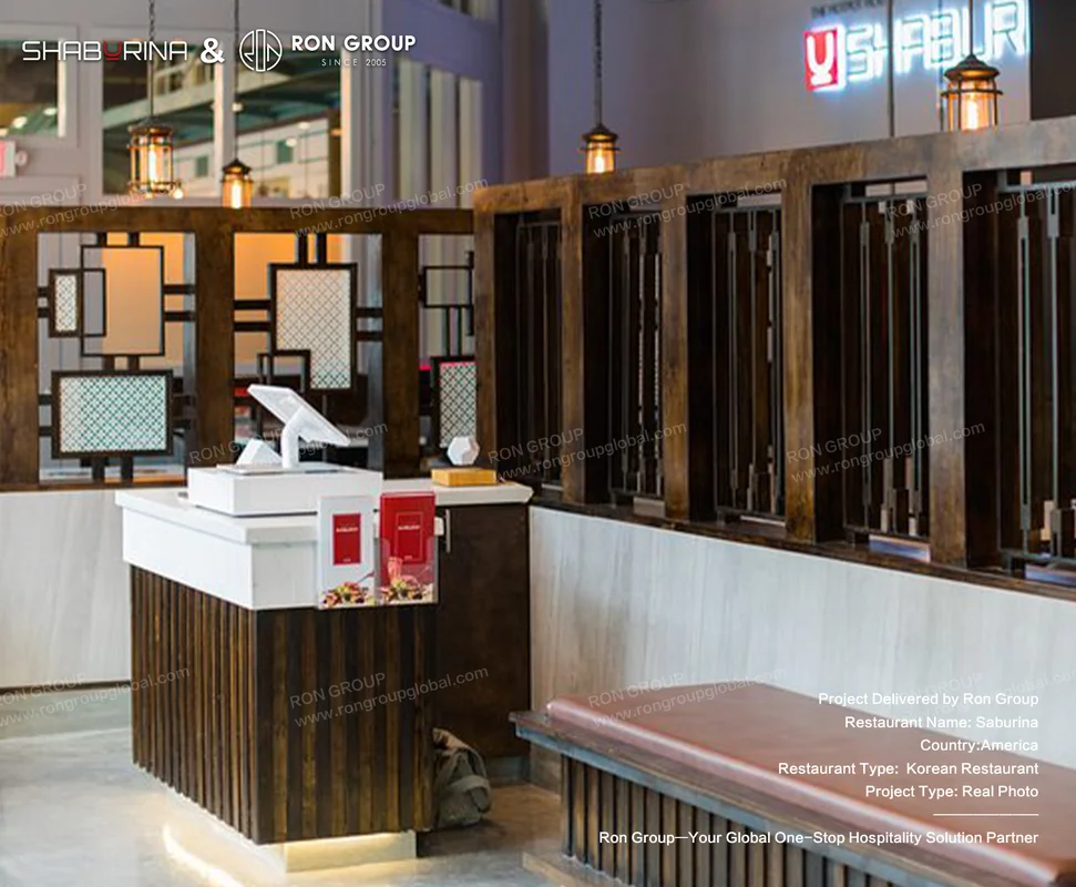 Shaburina Counter with Digital Display and Geometric Partition