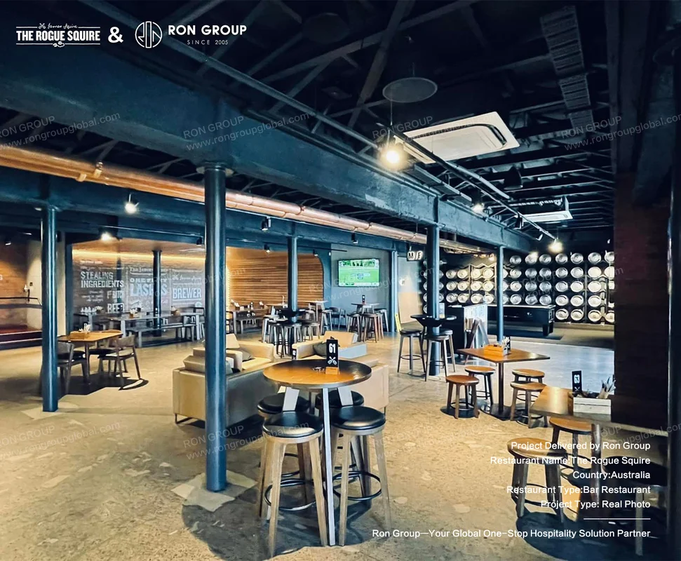 The Rogue Squire Industrial Bar Interior