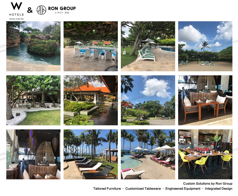 W Bali Seminyak resort furniture pool patio and event space overview