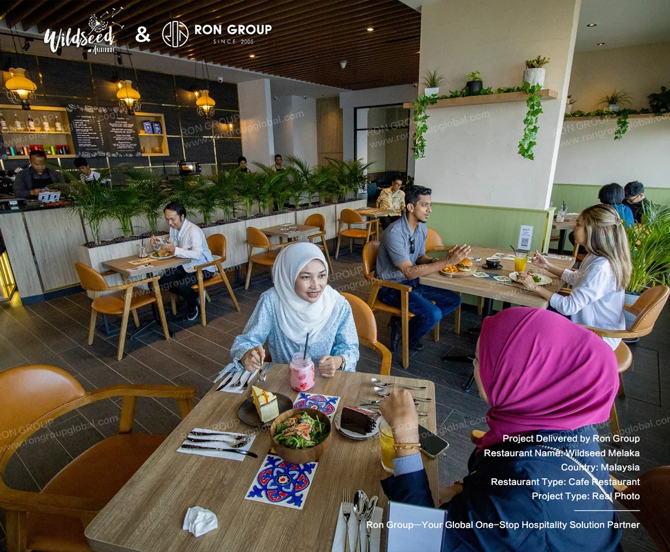 Wildseed patrons dining at tables