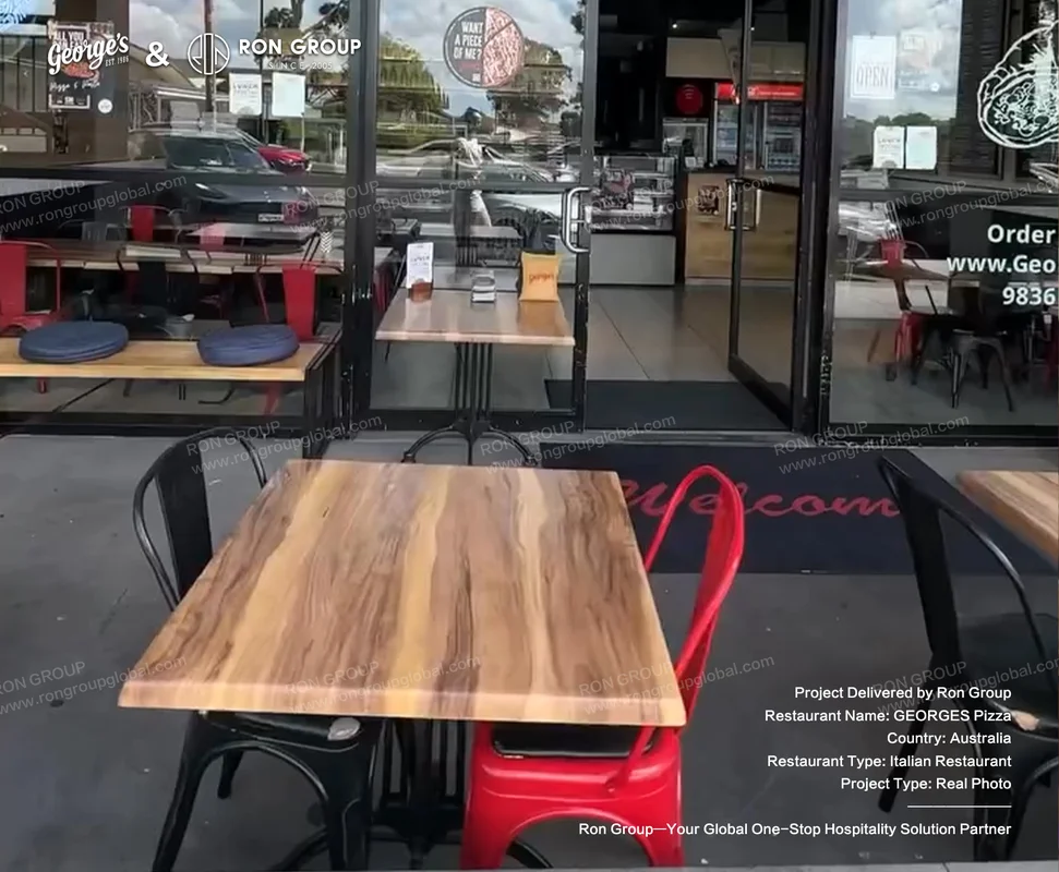 Wood and Metal Furniture Combination