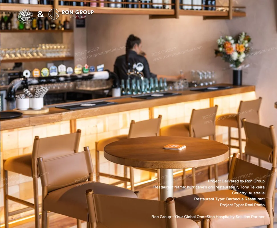 Wooden Bar and Seating