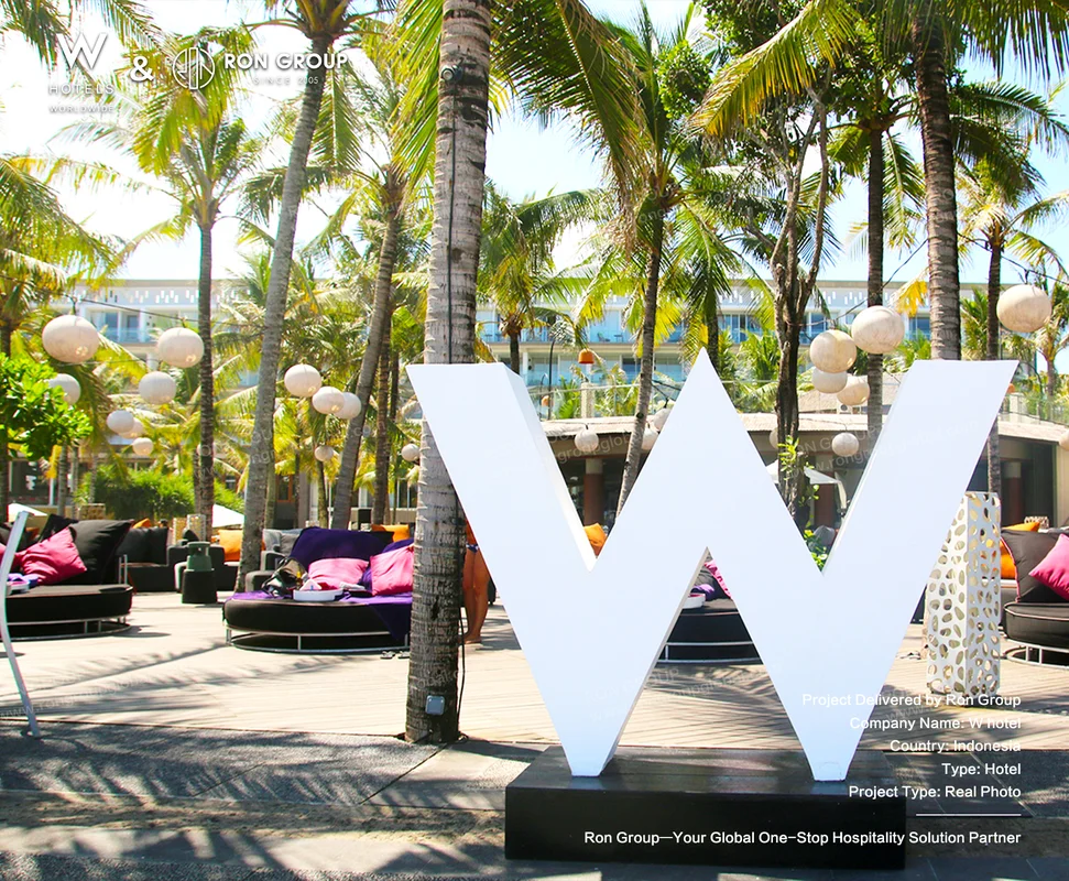 W Hotel outdoor lounge