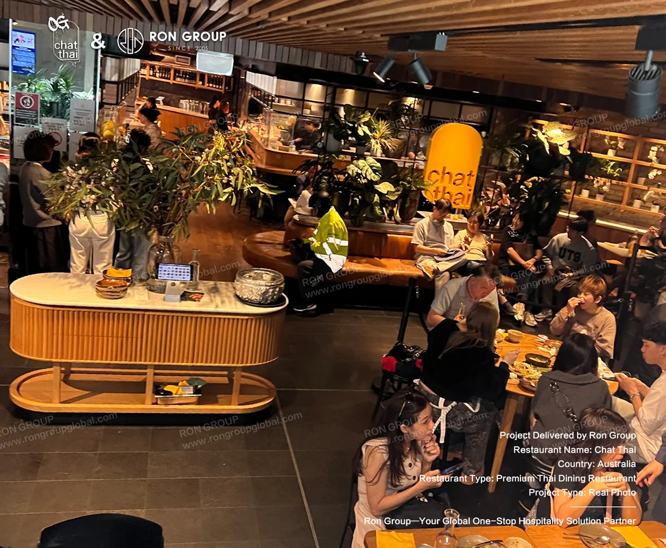 Chat Thai dining area with greenery