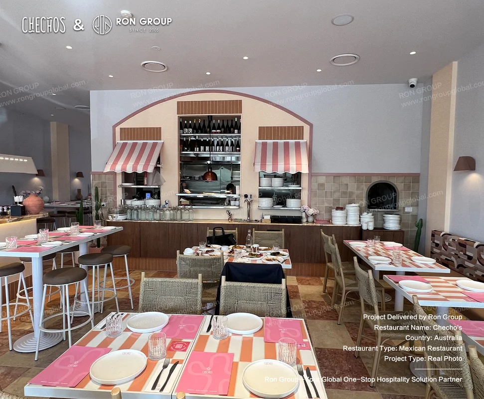 Checho's central bar and dining area
