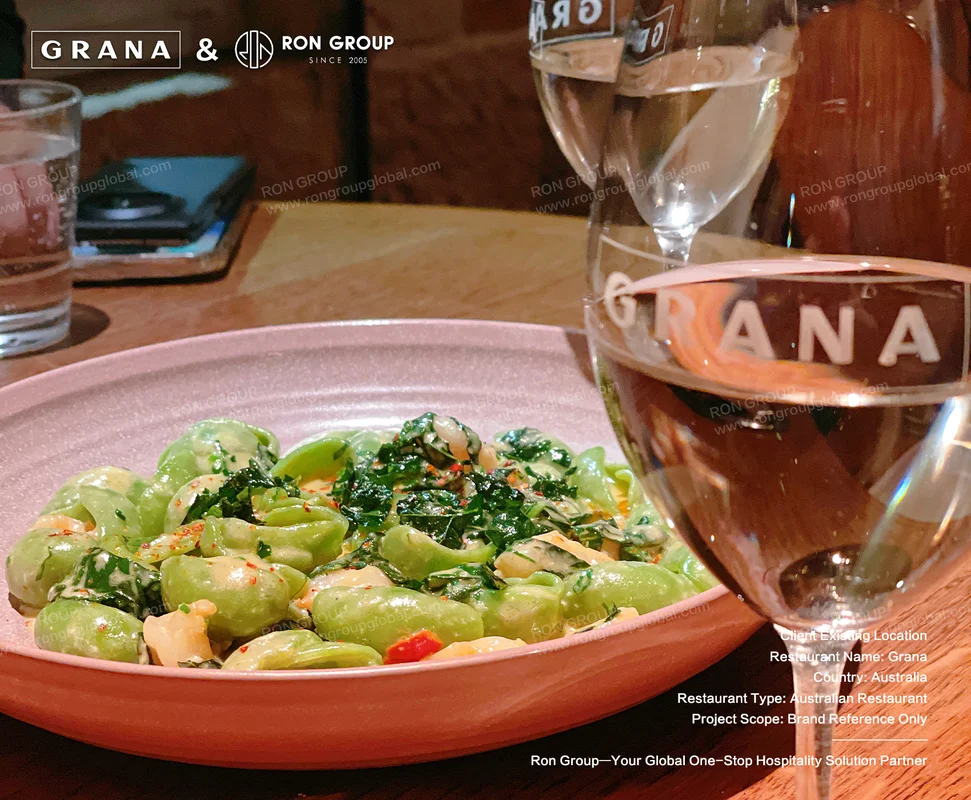 Grana handmade pasta at the table