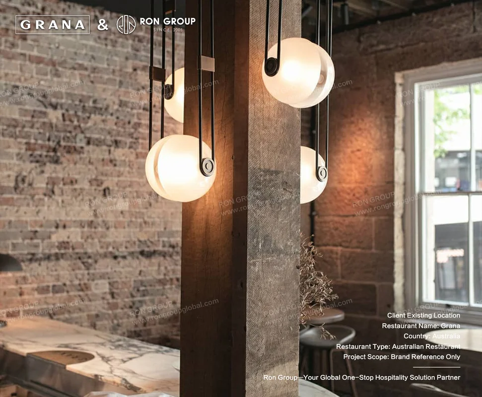 Grana original brick and timber details