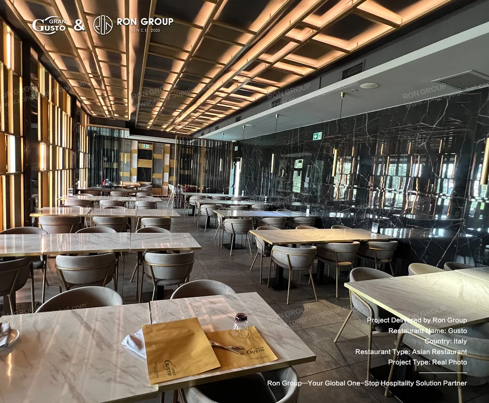 Gusto marble tables and chairs