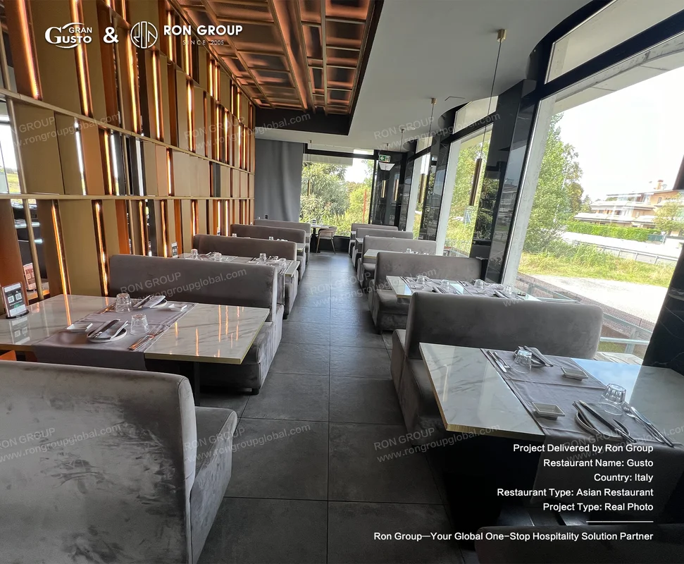 Gusto modern restaurant interior
