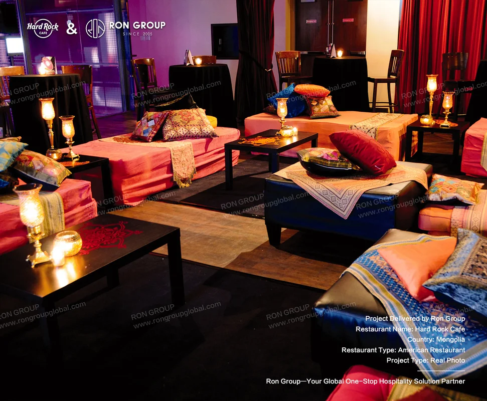 Hard Rock Cafe lounge seating area