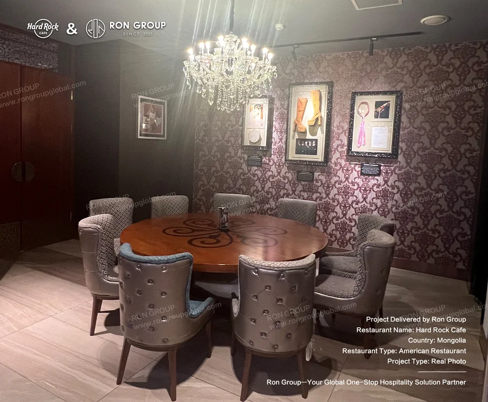 Hard Rock Cafe private dining room