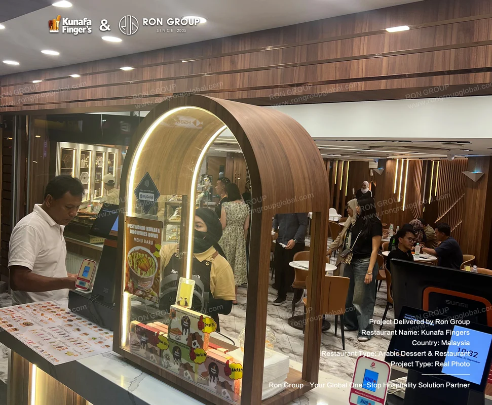 Kunafa Fingers ordering counter