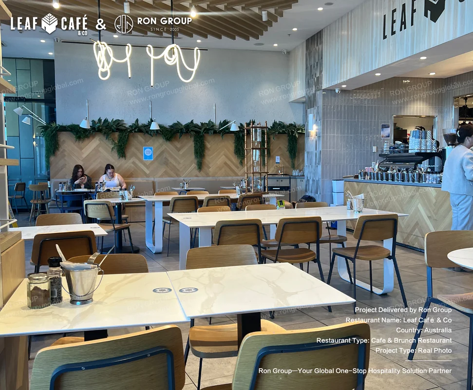 Leaf Café & Co modern cafe interior