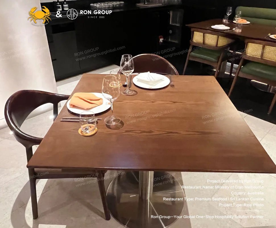 Ministry of Crab Melbourne table setting