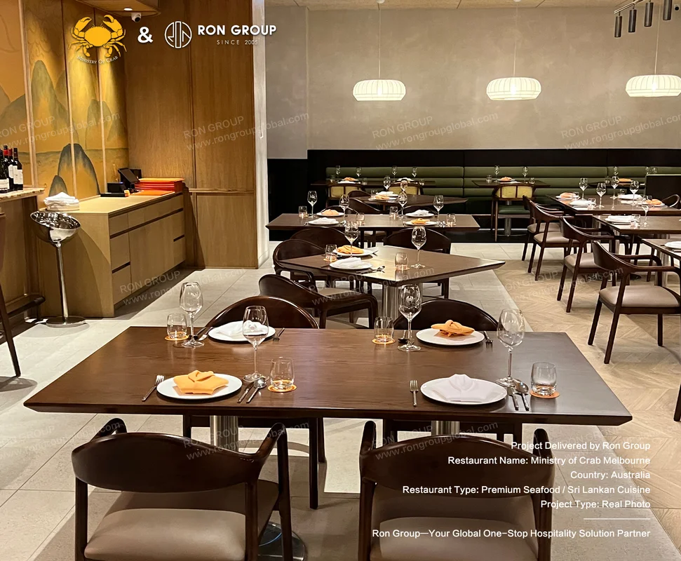 Ministry of Crab Melbourne warm dining tables