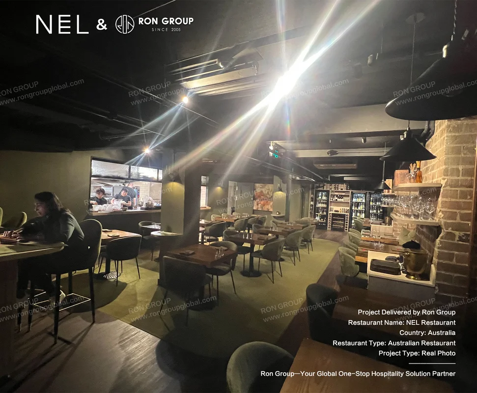 NEL modern interior with open kitchen