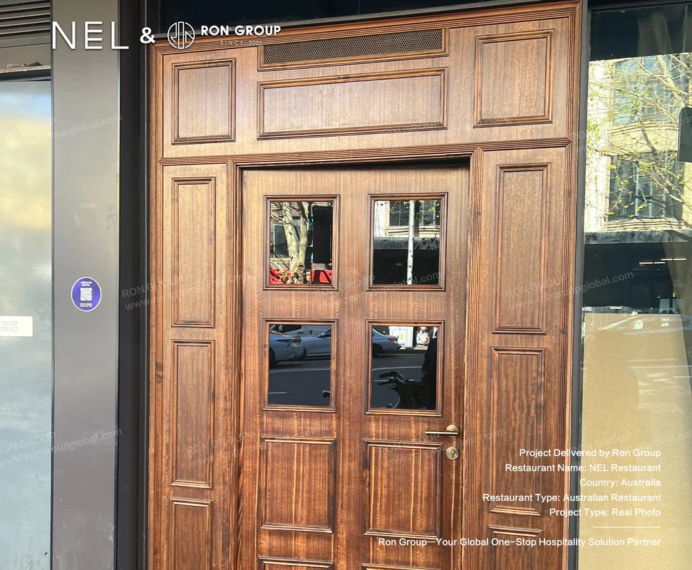 NEL wooden entrance door