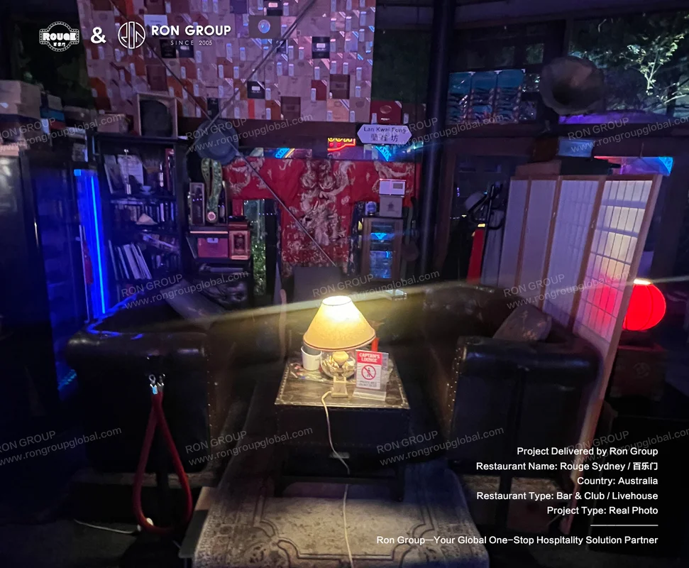 ROUGE dimly lit lounge corner