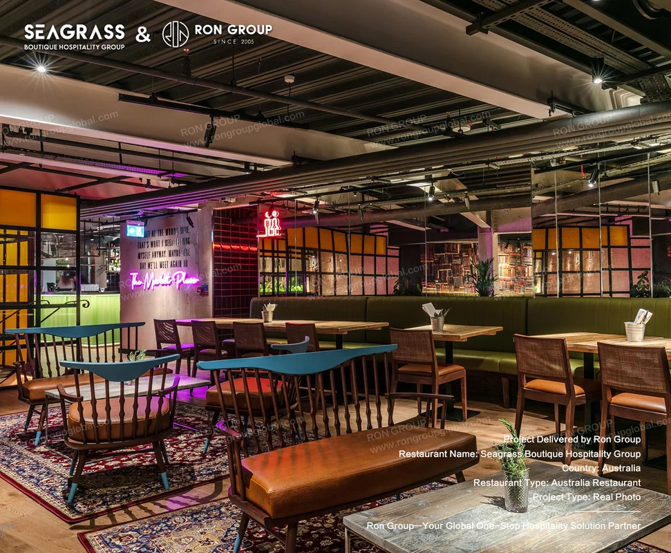 Seagrass industrial venue with exposed beams