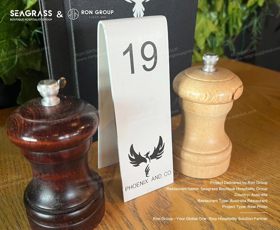 Seagrass tabletop details