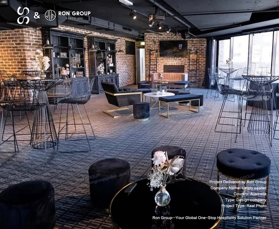Simply Seated industrial lounge space