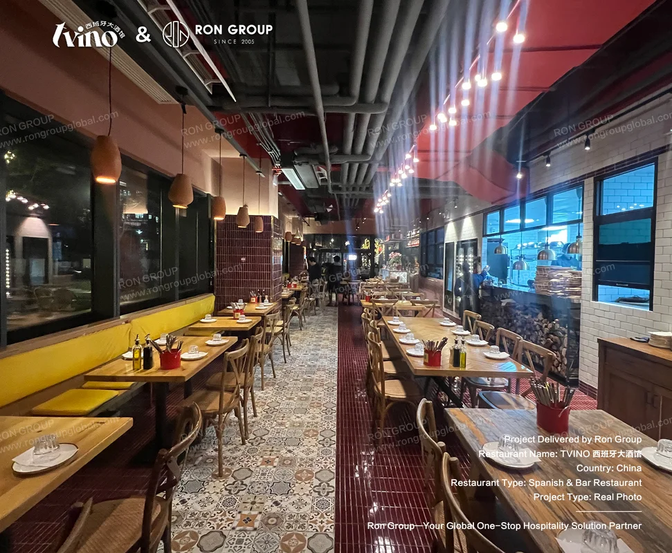 Tvino Spanish tavern dining room