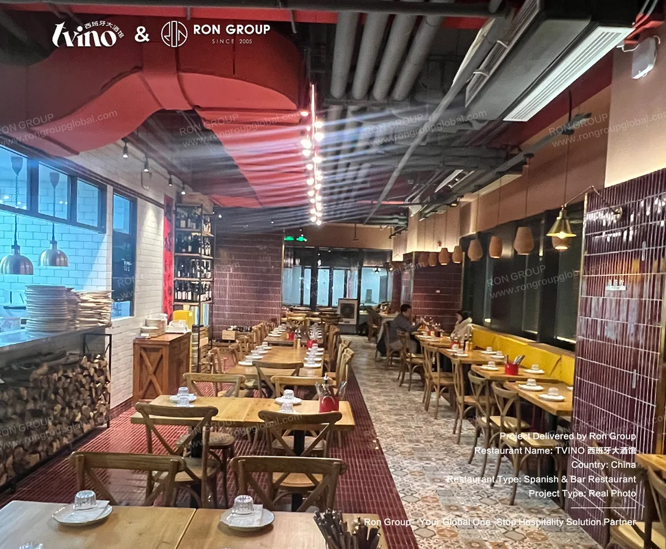 Tvino rustic wooden tables and chairs
