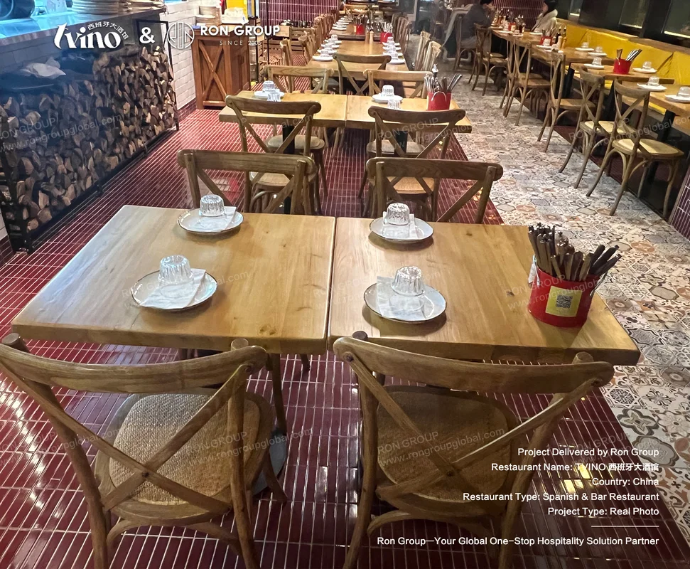 Tvino tables set for service