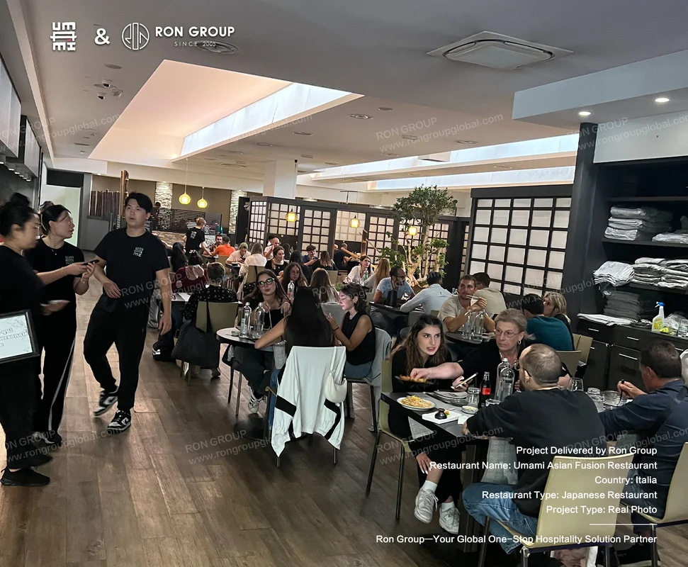 Umami busy interior with guests