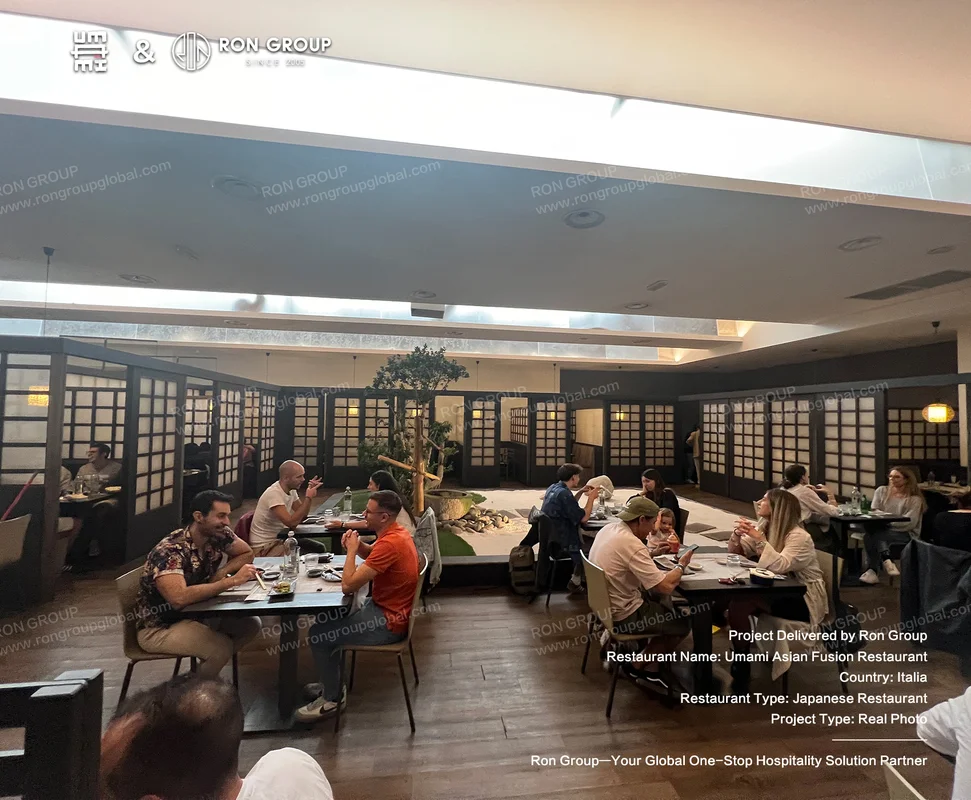 Umami Japanese interior with garden