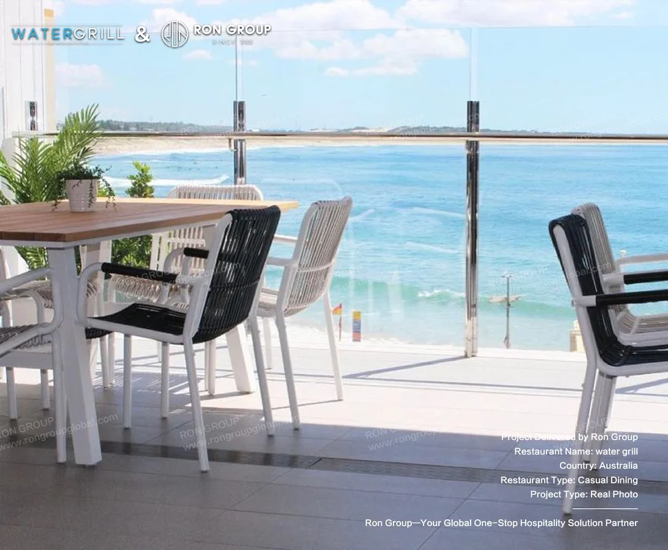 Water Grill outdoor dining by the water
