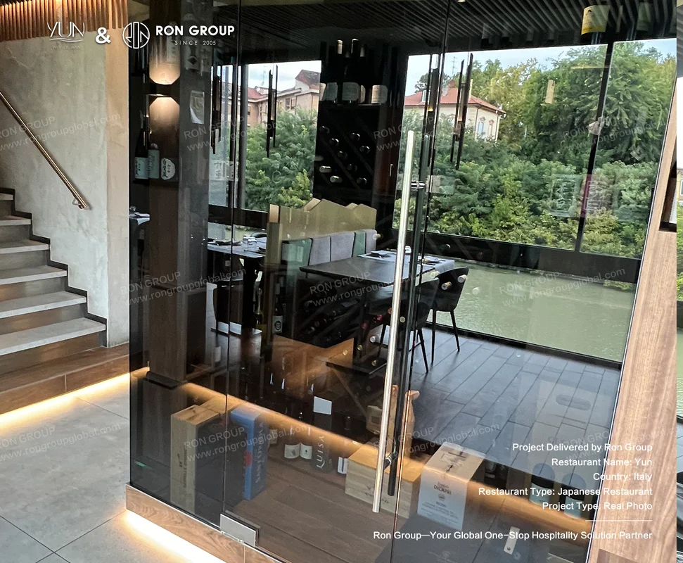 Yun glass walls and staircase
