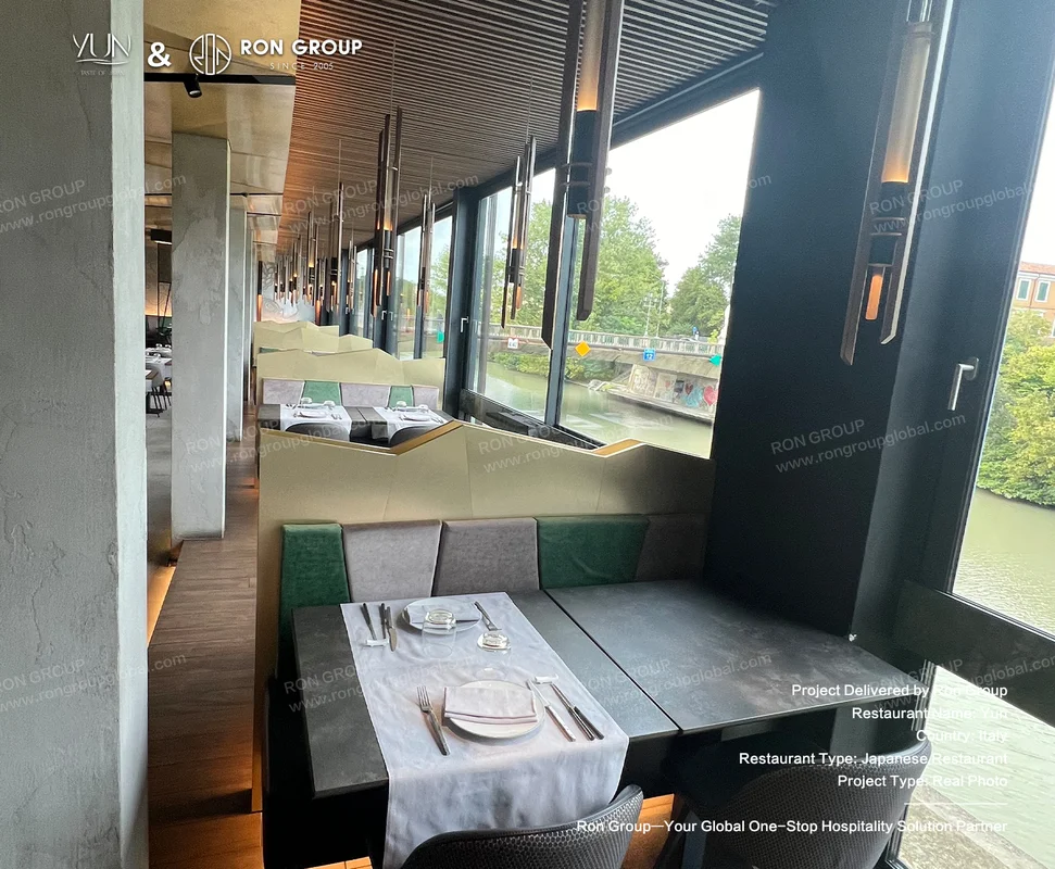 Yun river view dining area