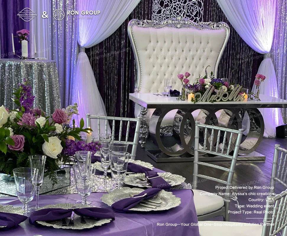 Alyssa's Chic Creations RonGroup-Alyssas_Chic_Creations-Purple_And_Silver_Wedding_Table_Setting.webp