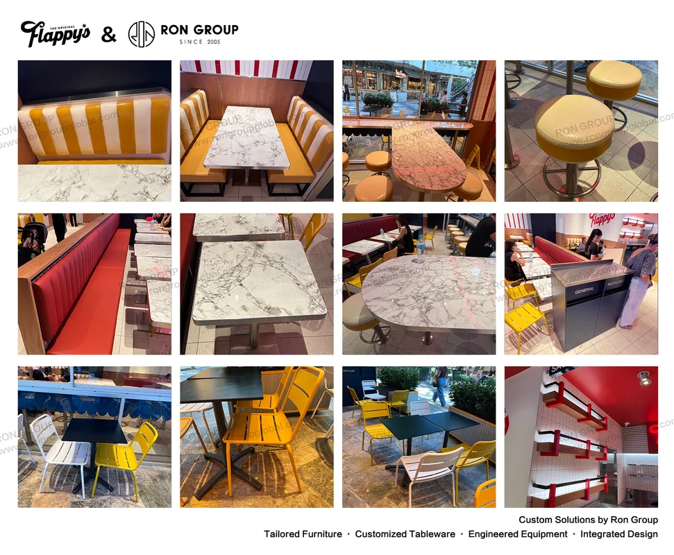 Flappys coordinated retro dining scenes