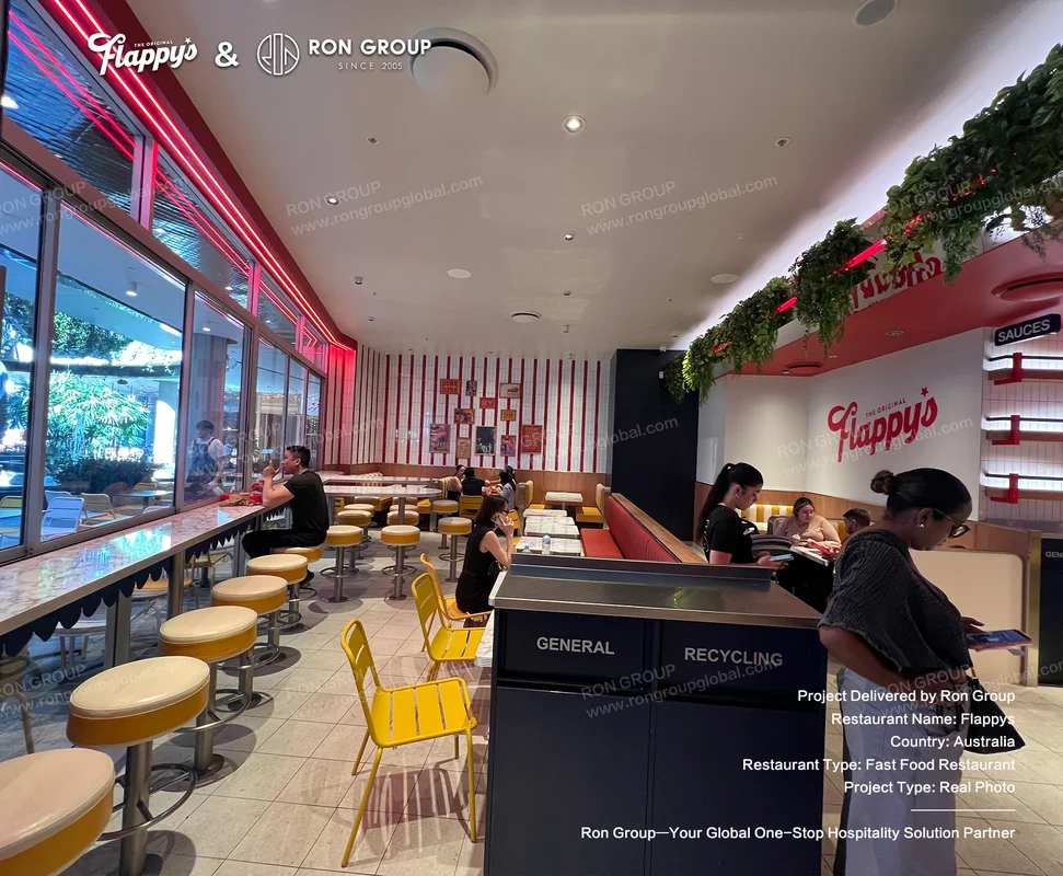 Flappys fast food restaurant interior