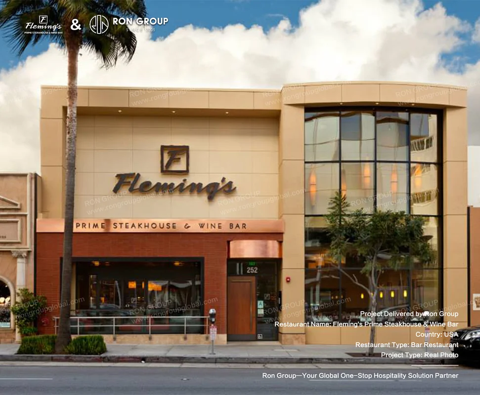 Flemings Prime Steakhouse Restaurant Storefront Exterior