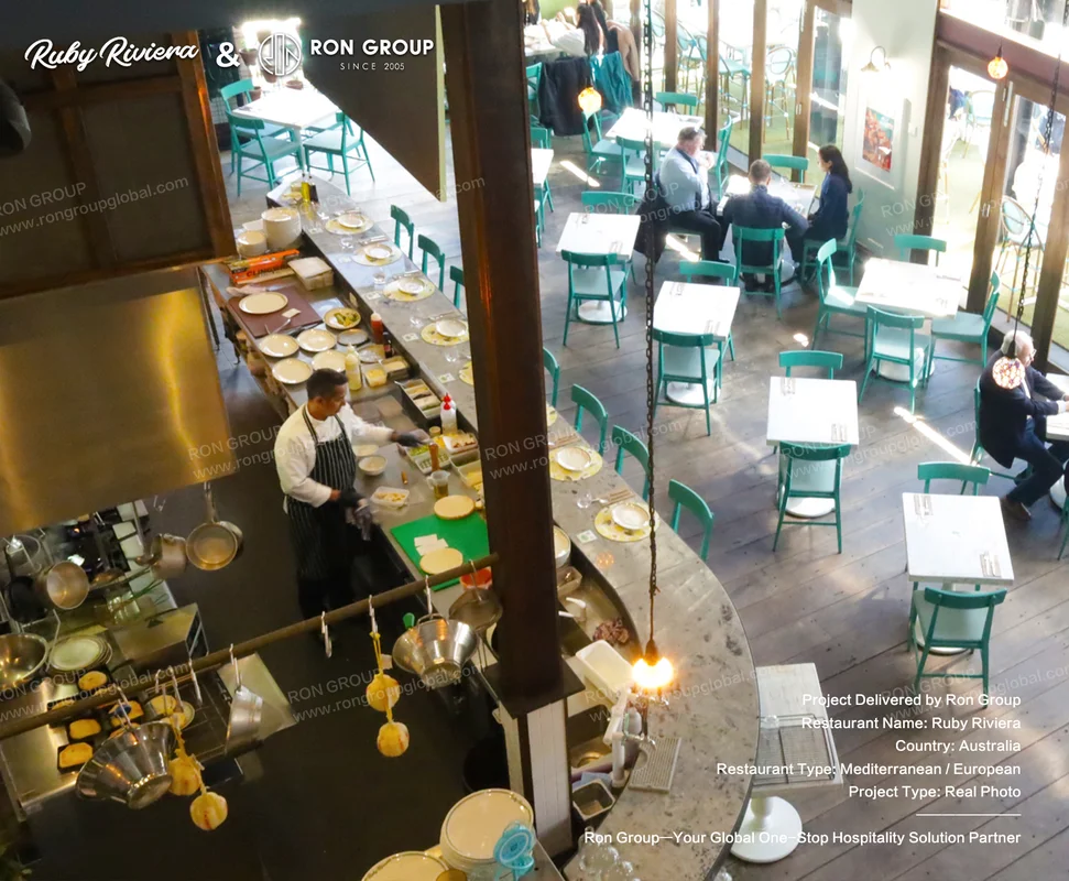Ruby Riviera Open Kitchen With Chef