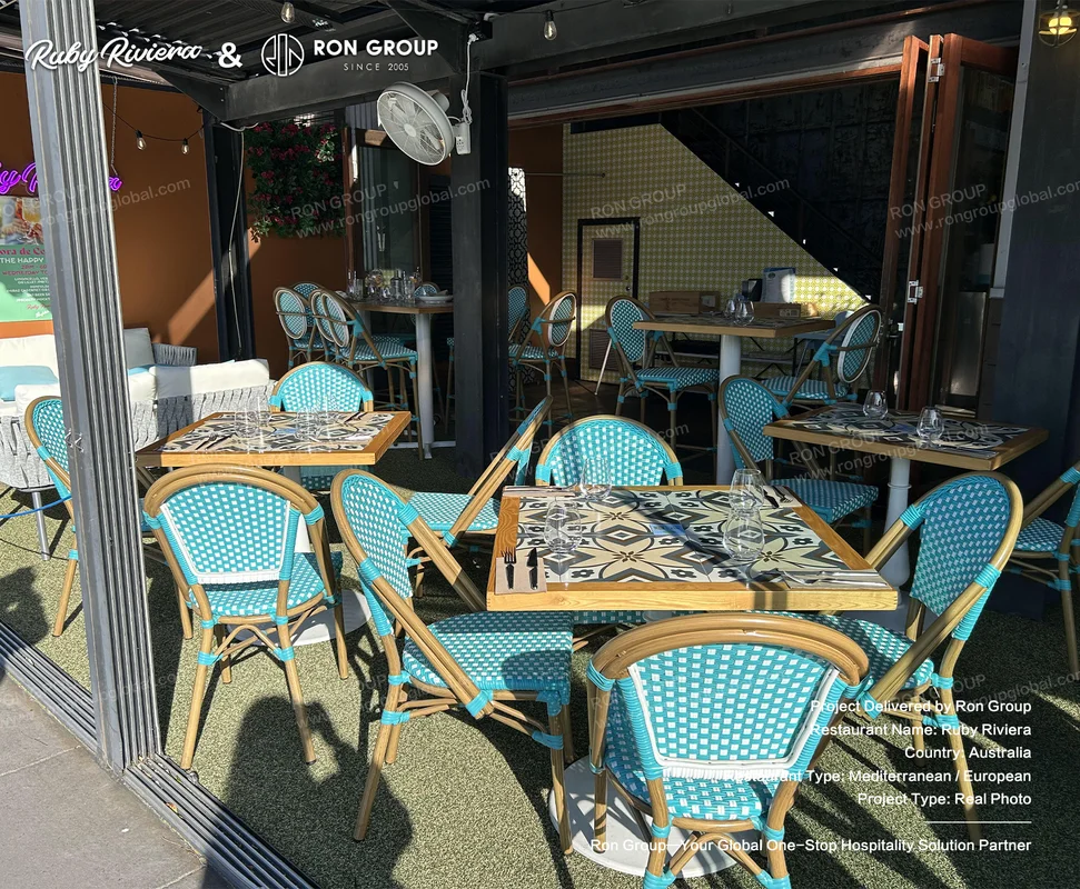 Ruby Riviera Outdoor Restaurant Seating Area