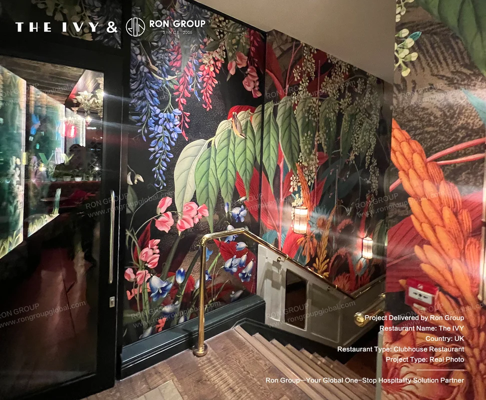 The IVY floral entrance wall