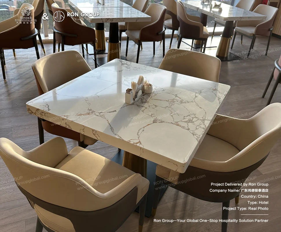 Honder International Hotel Marble Top Dining Table