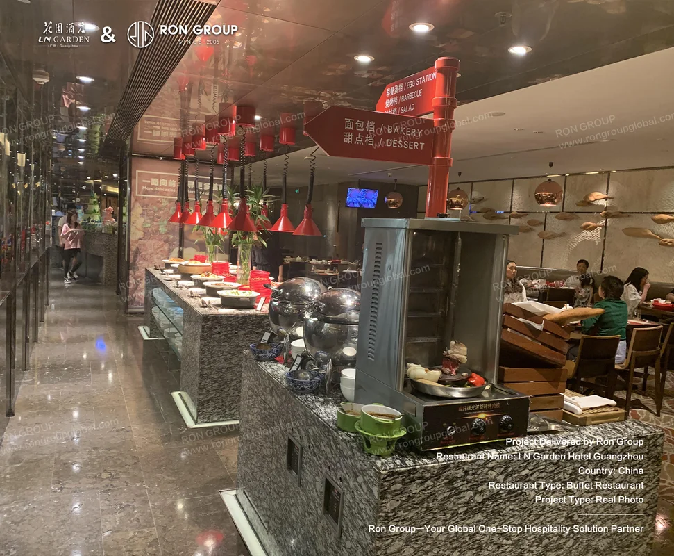 LN Garden Hotel Guangzhou Buffet Restaurant Interior