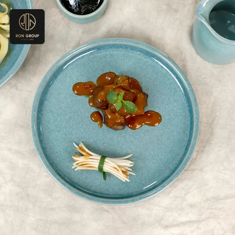 Elegant Starlight green ceramic tableware A