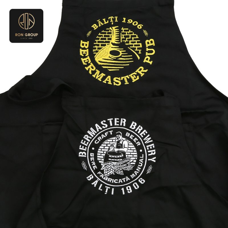Black Custom Logo Chef Apron Series