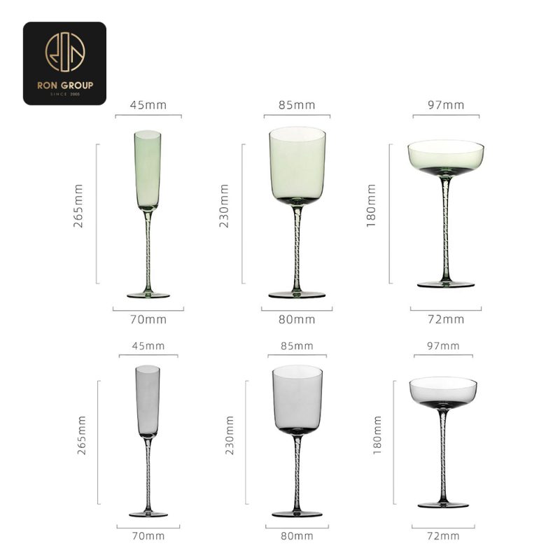 Colored Glass Cup Series R